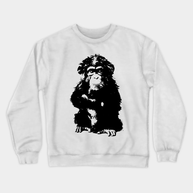 Smiling Monkey Crewneck Sweatshirt by CANJ72